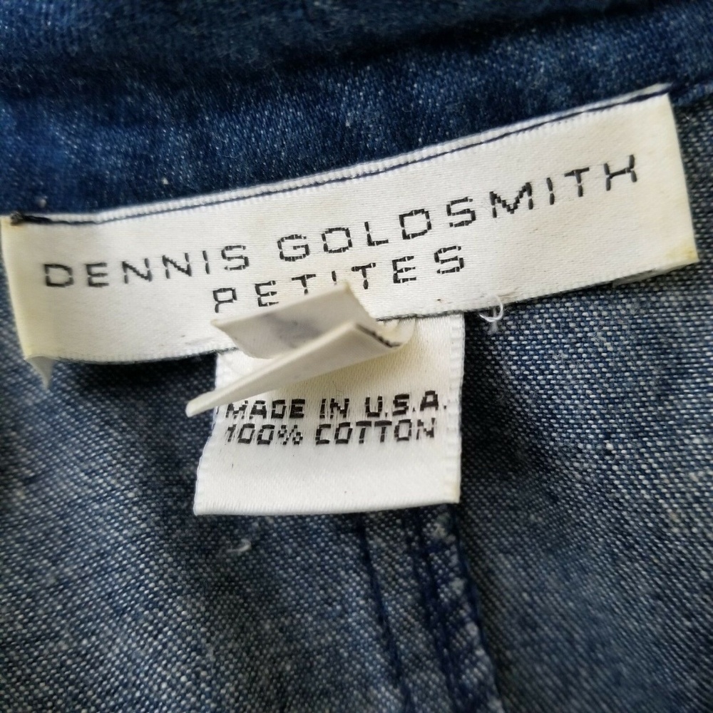Dennis Goldsmith Denim Dress Long Sleeve Size 6P - Picture 7 of 8